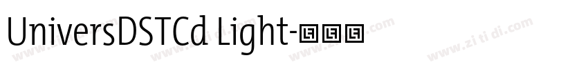 UniversDSTCd Light字体转换